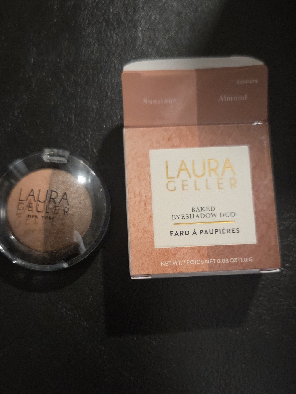 Laura Geller Baked Eyeshadow Duo — Almond & Sunstone Warm Brown Duo